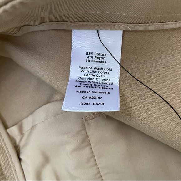 NWT Talbots petite high waist straight pants - Picture 6 of 10